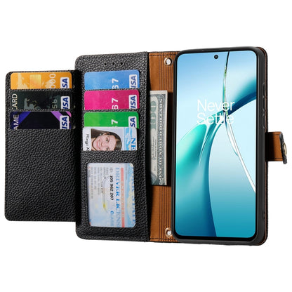 Black leather flip phone case with card slots and front cover