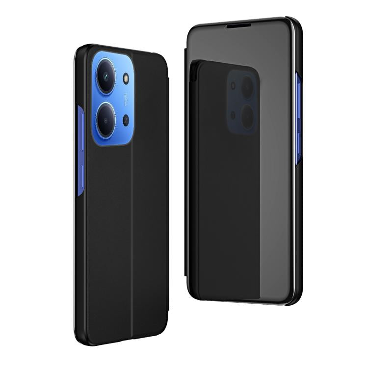Plated Mirror Horizontal Flip Leather Phone Case with Holder, For Redmi 15C 5G / 4G Global 171mm