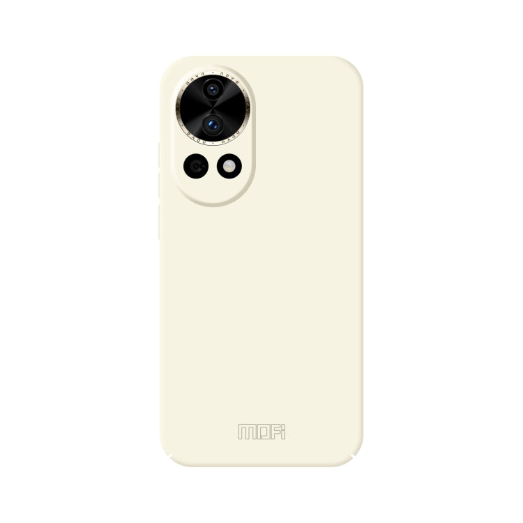 MOFI cream phone case with camera cutouts and MOFI logo