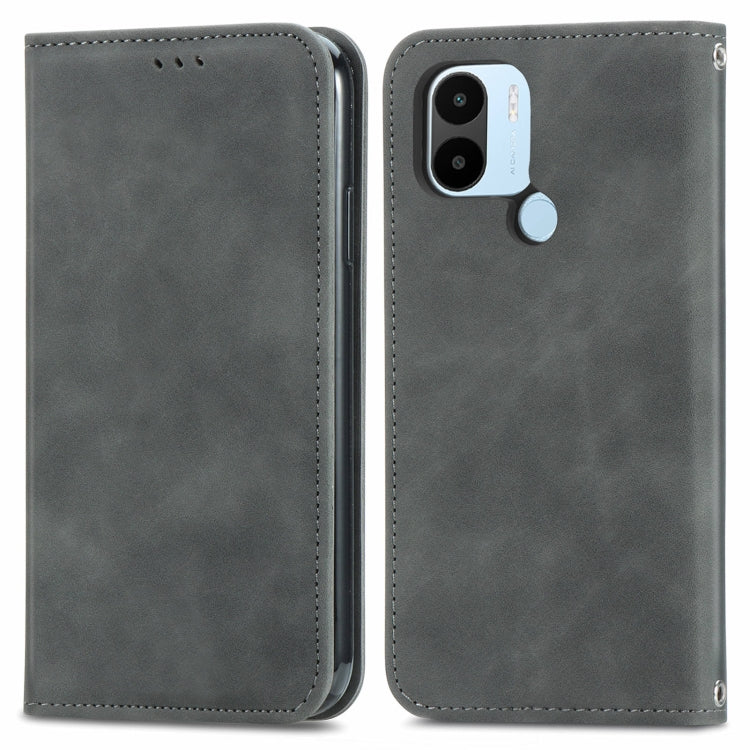 Retro Skin Feel Magnetic Flip Leather Phone Case, For Xiaomi Redmi Note 12 4G, For Xiaomi Redmi Note 12 Pro+ 5G, For Xiaomi Redmi A1+