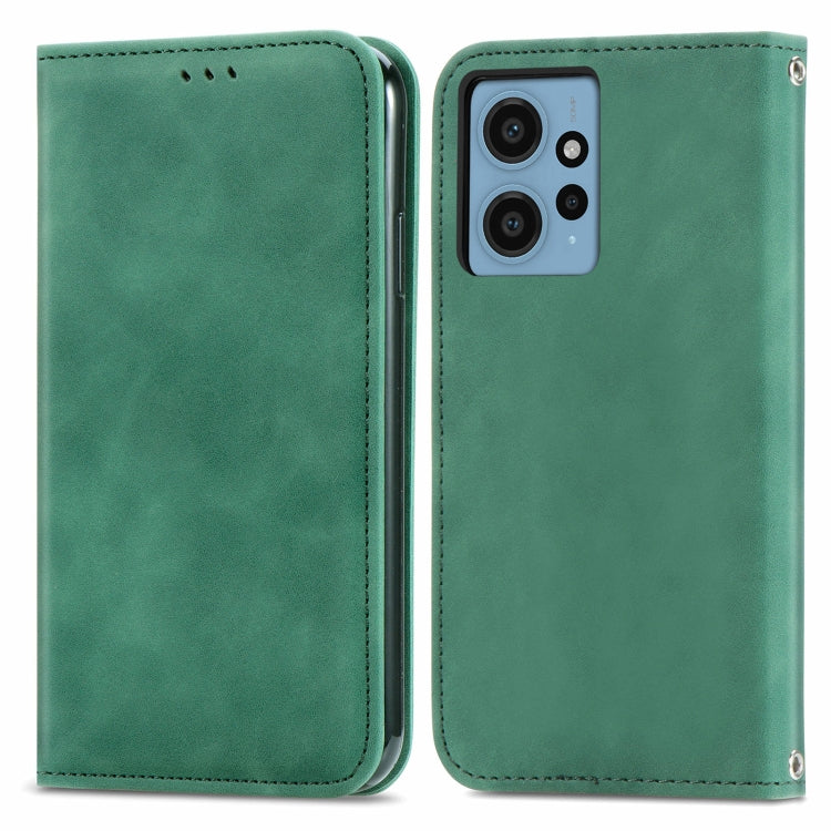 Retro Skin Feel Magnetic Flip Leather Phone Case, For Xiaomi Redmi Note 12 4G, For Xiaomi Redmi Note 12 Pro+ 5G, For Xiaomi Redmi A1+