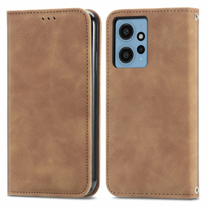 Retro Skin Feel Magnetic Flip Leather Phone Case, For Xiaomi Redmi Note 12 4G, For Xiaomi Redmi Note 12 Pro+ 5G, For Xiaomi Redmi A1+