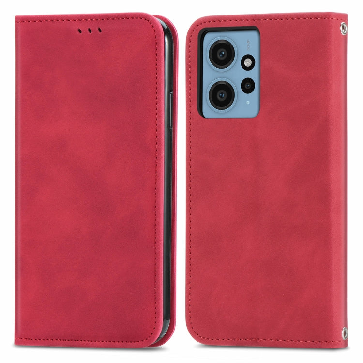 Retro Skin Feel Magnetic Flip Leather Phone Case, For Xiaomi Redmi Note 12 4G, For Xiaomi Redmi Note 12 Pro+ 5G, For Xiaomi Redmi A1+