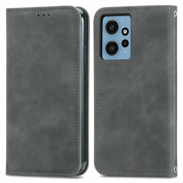 Retro Skin Feel Magnetic Flip Leather Phone Case, For Xiaomi Redmi Note 12 4G, For Xiaomi Redmi Note 12 Pro+ 5G, For Xiaomi Redmi A1+
