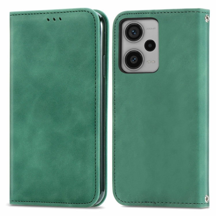 Retro Skin Feel Magnetic Flip Leather Phone Case, For Xiaomi Redmi Note 12 4G, For Xiaomi Redmi Note 12 Pro+ 5G, For Xiaomi Redmi A1+