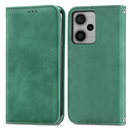 Retro Skin Feel Magnetic Flip Leather Phone Case, For Xiaomi Redmi Note 12 4G, For Xiaomi Redmi Note 12 Pro+ 5G, For Xiaomi Redmi A1+