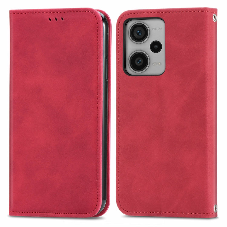 Retro Skin Feel Magnetic Flip Leather Phone Case, For Xiaomi Redmi Note 12 4G, For Xiaomi Redmi Note 12 Pro+ 5G, For Xiaomi Redmi A1+