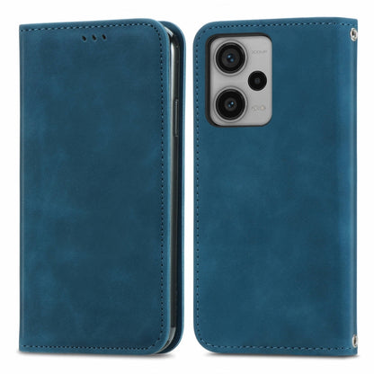 Retro Skin Feel Magnetic Flip Leather Phone Case, For Xiaomi Redmi Note 12 4G, For Xiaomi Redmi Note 12 Pro+ 5G, For Xiaomi Redmi A1+