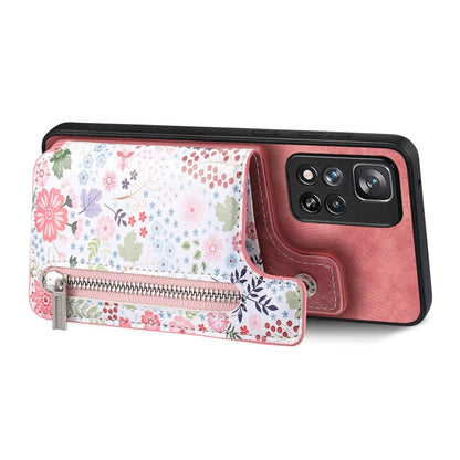 Retro Painted Zipper Wallet Back Phone Case, For Redmi Note 8T, For Redmi 8, For Redmi 8A, For Redmi Note 8, For Redmi Note 8 Pro