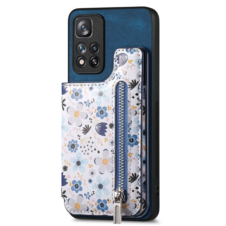 Retro Painted Zipper Wallet Back Phone Case, For Redmi Note 8T, For Redmi 8, For Redmi 8A, For Redmi Note 8, For Redmi Note 8 Pro