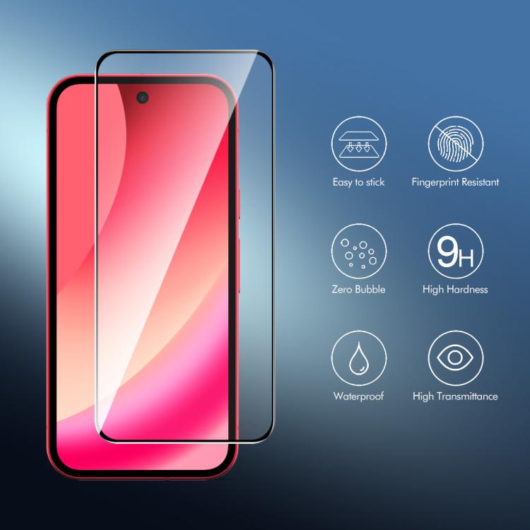 ENKAY Hat-Prince Full Glue High Aluminum-silicon Tempered Glass Film, For Google Pixel 11a, For Google Pixel 9 Pro XL, For Google Pixel 9 Pro, For Google Pixel 9, For Google Pixel 8 Pro, For Google Pixel 8