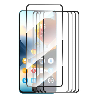 5pcs ENKAY Hat-Prince Full Glue High Aluminum-silicon Tempered Glass Film, For Google Pixel 11a, For Google Pixel 9 Pro XL, For Google Pixel 9 Pro, For Google Pixel 9, For Google Pixel 8 Pro, For Google Pixel 8