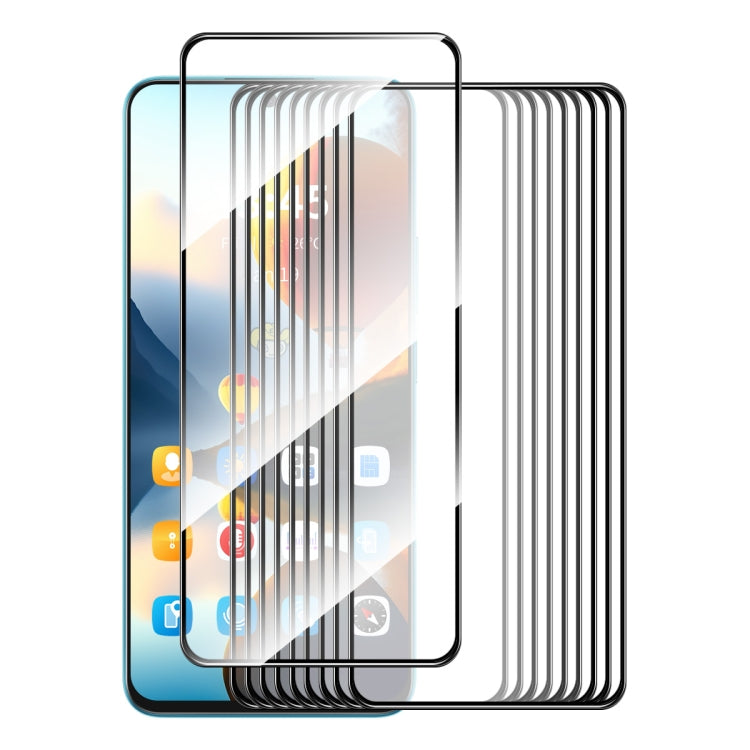 Stacked tempered glass screen protector films for smartphone, full front coverage