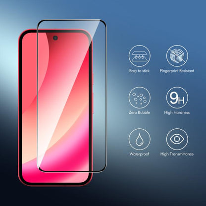 Clear tempered glass screen protectors for smartphone screens, full coverage