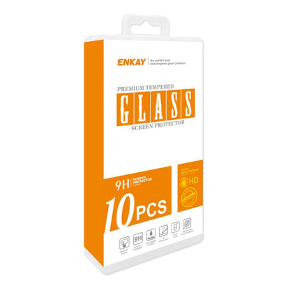 ENKAY 10PCS tempered glass screen protector retail box packaging