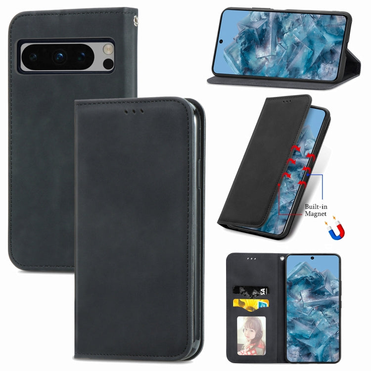 Retro Skin Feel Magnetic Flip Leather Phone Case, For Google Pixel 11 Pro XL, For Google Pixel 10a, For Google Pixel 10 Pro XL, For Google Pixel 9a, For Google Pixel 9 Pro XL, For Google Pixel 8a, For Google Pixel 8 Pro, For Google Pixel 8             ...