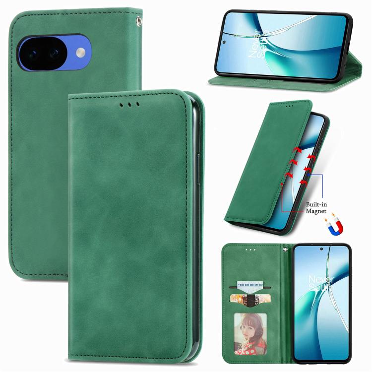 Retro Skin Feel Magnetic Flip Leather Phone Case, For Google Pixel 11 Pro XL, For Google Pixel 10a, For Google Pixel 10 Pro XL, For Google Pixel 9a, For Google Pixel 9 Pro XL, For Google Pixel 8a, For Google Pixel 8 Pro, For Google Pixel 8             ...