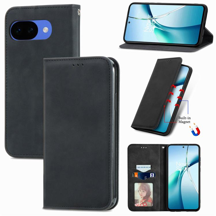 Retro Skin Feel Magnetic Flip Leather Phone Case, For Google Pixel 11 Pro XL, For Google Pixel 10a, For Google Pixel 10 Pro XL, For Google Pixel 9a, For Google Pixel 9 Pro XL, For Google Pixel 8a, For Google Pixel 8 Pro, For Google Pixel 8             ...