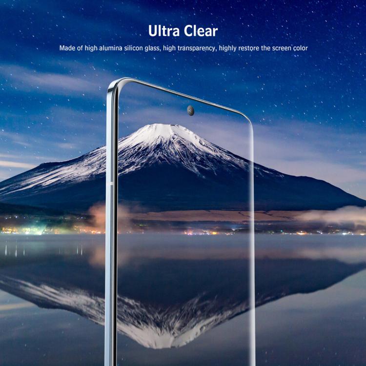 Tempered glass screen protector (2-pack) with clear, smooth glass surface