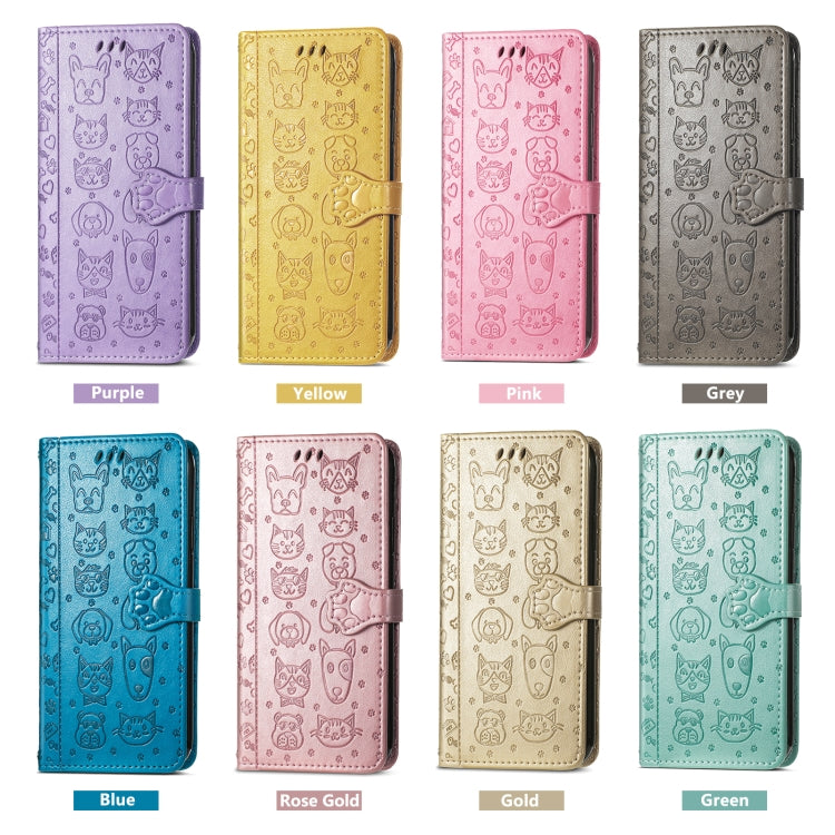 Cat and Dog Embossed Leather Phone Case, For Google Pixel 5, For Google Pixel 5 XL, For Google Pixel 11 / 11 Pro, For Google Pixel 10 / 10 Pro, For Google Pixel 9 / 9 Pro
