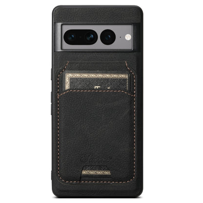 Black litchi-textured leather detachable wallet phone case with card pocket and camera cutout