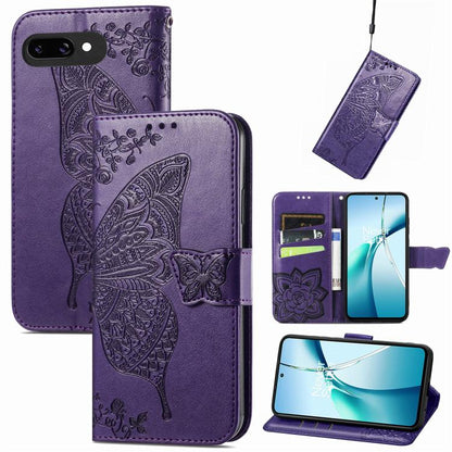 Butterfly Love Flower Embossed Leather Phone Case, For Google Pixel 11 Pro XL, For Google Pixel 10a, For Google Pixel 10 Pro XL, For Google Pixel 9a, For Google Pixel 9 Pro XL, For Google Pixel 8a, For Google Pixel 11 / 11 Pro                          ...