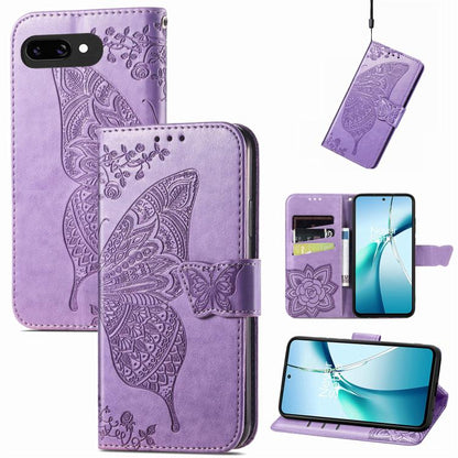 Butterfly Love Flower Embossed Leather Phone Case, For Google Pixel 11 Pro XL, For Google Pixel 10a, For Google Pixel 10 Pro XL, For Google Pixel 9a, For Google Pixel 9 Pro XL, For Google Pixel 8a, For Google Pixel 11 / 11 Pro                          ...