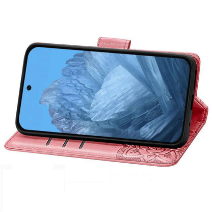 Butterfly Love Flower Embossed Leather Phone Case, For Google Pixel 11 Pro XL, For Google Pixel 10a, For Google Pixel 10 Pro XL, For Google Pixel 9a, For Google Pixel 9 Pro XL, For Google Pixel 8a, For Google Pixel 11 / 11 Pro                          ...