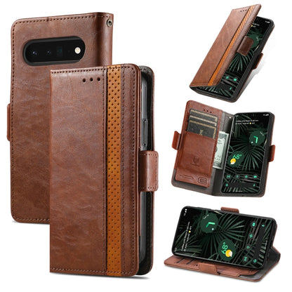 CaseNeo Splicing Dual Magnetic Buckle Leather Phone Case, For Google Pixel 11 Pro XL, For Google Pixel 11 / 11 Pro, For Google Pixel 10a, For Google Pixel 8a, For Google Pixel 7 Pro, For Google Pixel 9a, For Google Pixel 7, For Google Pixel 6a         ...