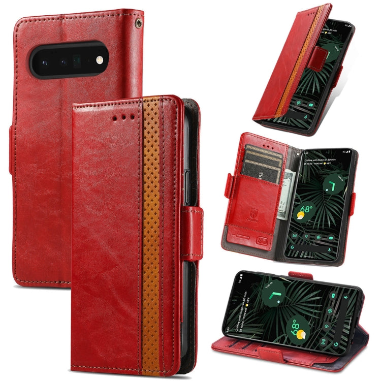 CaseNeo Splicing Dual Magnetic Buckle Leather Phone Case, For Google Pixel 11 Pro XL, For Google Pixel 11 / 11 Pro, For Google Pixel 10a, For Google Pixel 8a, For Google Pixel 7 Pro, For Google Pixel 9a, For Google Pixel 7, For Google Pixel 6a         ...