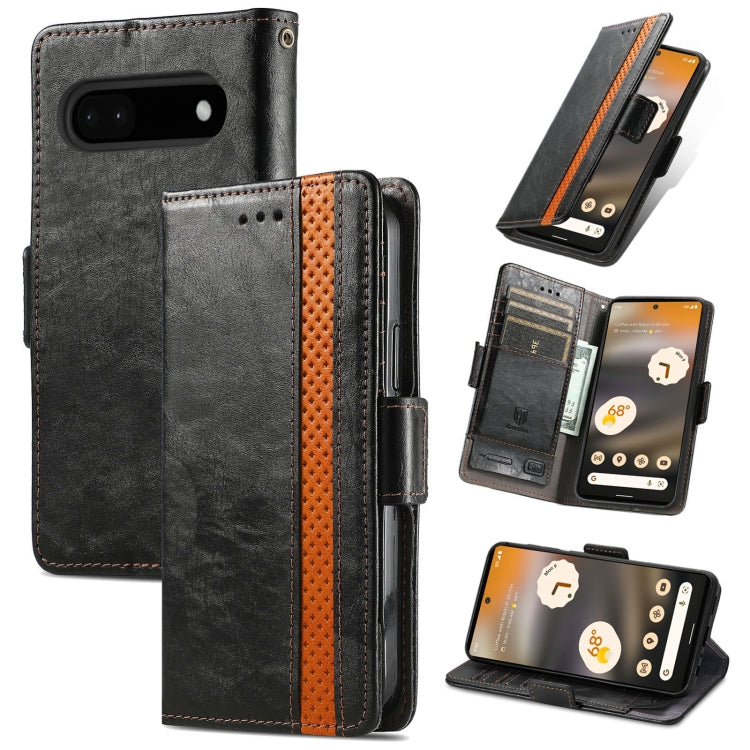 CaseNeo Splicing Dual Magnetic Buckle Leather Phone Case, For Google Pixel 11 Pro XL, For Google Pixel 11 / 11 Pro, For Google Pixel 10a, For Google Pixel 8a, For Google Pixel 7 Pro, For Google Pixel 9a, For Google Pixel 7, For Google Pixel 6a         ...