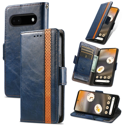 CaseNeo Splicing Dual Magnetic Buckle Leather Phone Case, For Google Pixel 11 Pro XL, For Google Pixel 11 / 11 Pro, For Google Pixel 10a, For Google Pixel 8a, For Google Pixel 7 Pro, For Google Pixel 9a, For Google Pixel 7, For Google Pixel 6a         ...