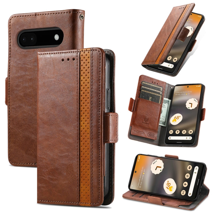 CaseNeo Splicing Dual Magnetic Buckle Leather Phone Case, For Google Pixel 11 Pro XL, For Google Pixel 11 / 11 Pro, For Google Pixel 10a, For Google Pixel 8a, For Google Pixel 7 Pro, For Google Pixel 9a, For Google Pixel 7, For Google Pixel 6a         ...