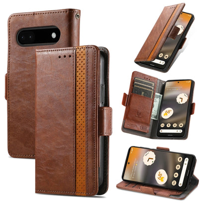 CaseNeo Splicing Dual Magnetic Buckle Leather Phone Case, For Google Pixel 11 Pro XL, For Google Pixel 11 / 11 Pro, For Google Pixel 10a, For Google Pixel 8a, For Google Pixel 7 Pro, For Google Pixel 9a, For Google Pixel 7, For Google Pixel 6a         ...