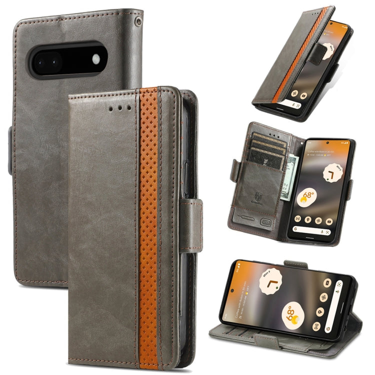 CaseNeo Splicing Dual Magnetic Buckle Leather Phone Case, For Google Pixel 11 Pro XL, For Google Pixel 11 / 11 Pro, For Google Pixel 10a, For Google Pixel 8a, For Google Pixel 7 Pro, For Google Pixel 9a, For Google Pixel 7, For Google Pixel 6a         ...