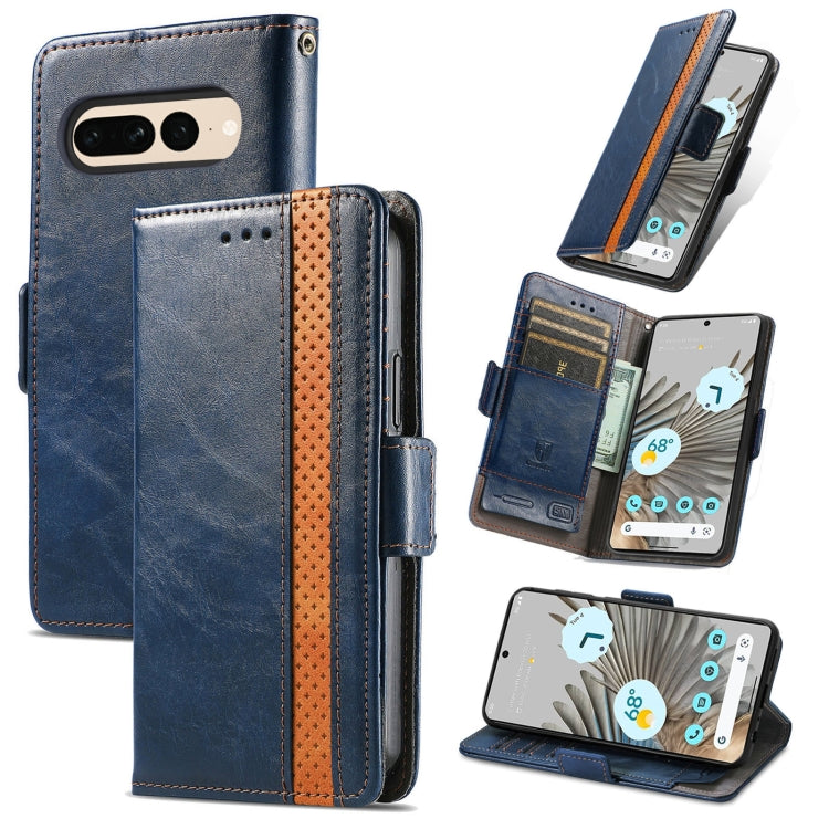 CaseNeo Splicing Dual Magnetic Buckle Leather Phone Case, For Google Pixel 11 Pro XL, For Google Pixel 11 / 11 Pro, For Google Pixel 10a, For Google Pixel 8a, For Google Pixel 7 Pro, For Google Pixel 9a, For Google Pixel 7, For Google Pixel 6a         ...