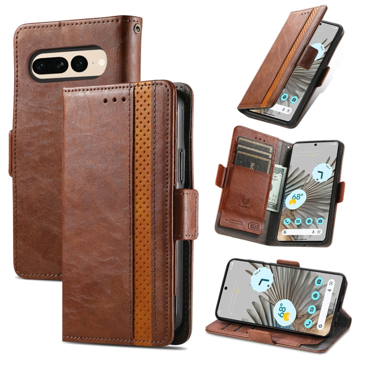 CaseNeo Splicing Dual Magnetic Buckle Leather Phone Case, For Google Pixel 11 Pro XL, For Google Pixel 11 / 11 Pro, For Google Pixel 10a, For Google Pixel 8a, For Google Pixel 7 Pro, For Google Pixel 9a, For Google Pixel 7, For Google Pixel 6a         ...