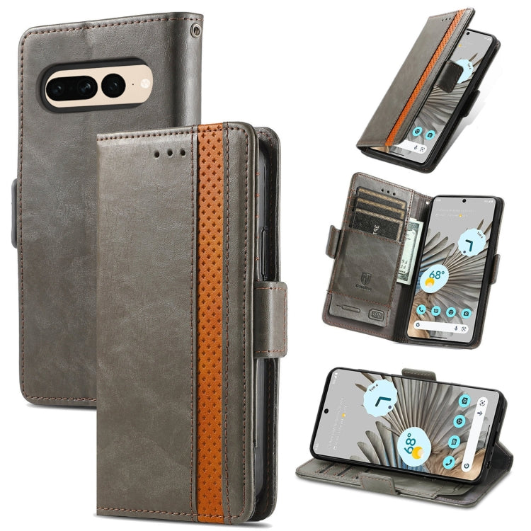 CaseNeo Splicing Dual Magnetic Buckle Leather Phone Case, For Google Pixel 11 Pro XL, For Google Pixel 11 / 11 Pro, For Google Pixel 10a, For Google Pixel 8a, For Google Pixel 7 Pro, For Google Pixel 9a, For Google Pixel 7, For Google Pixel 6a         ...