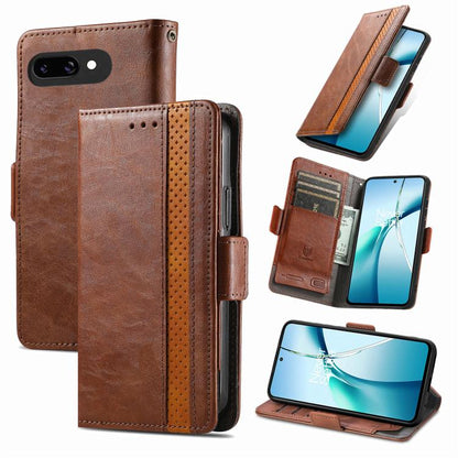 CaseNeo Splicing Dual Magnetic Buckle Leather Phone Case, For Google Pixel 11 Pro XL, For Google Pixel 11 / 11 Pro, For Google Pixel 10a, For Google Pixel 8a, For Google Pixel 7 Pro, For Google Pixel 9a, For Google Pixel 7, For Google Pixel 6a         ...
