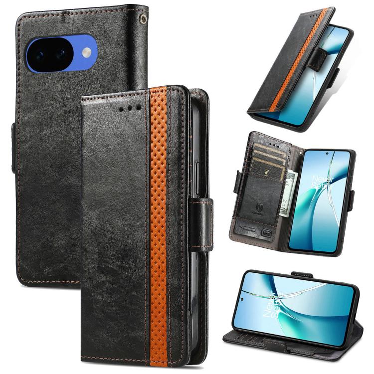 CaseNeo Splicing Dual Magnetic Buckle Leather Phone Case, For Google Pixel 11 Pro XL, For Google Pixel 11 / 11 Pro, For Google Pixel 10a, For Google Pixel 8a, For Google Pixel 7 Pro, For Google Pixel 9a, For Google Pixel 7, For Google Pixel 6a         ...