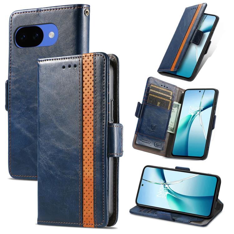 CaseNeo Splicing Dual Magnetic Buckle Leather Phone Case, For Google Pixel 11 Pro XL, For Google Pixel 11 / 11 Pro, For Google Pixel 10a, For Google Pixel 8a, For Google Pixel 7 Pro, For Google Pixel 9a, For Google Pixel 7, For Google Pixel 6a         ...