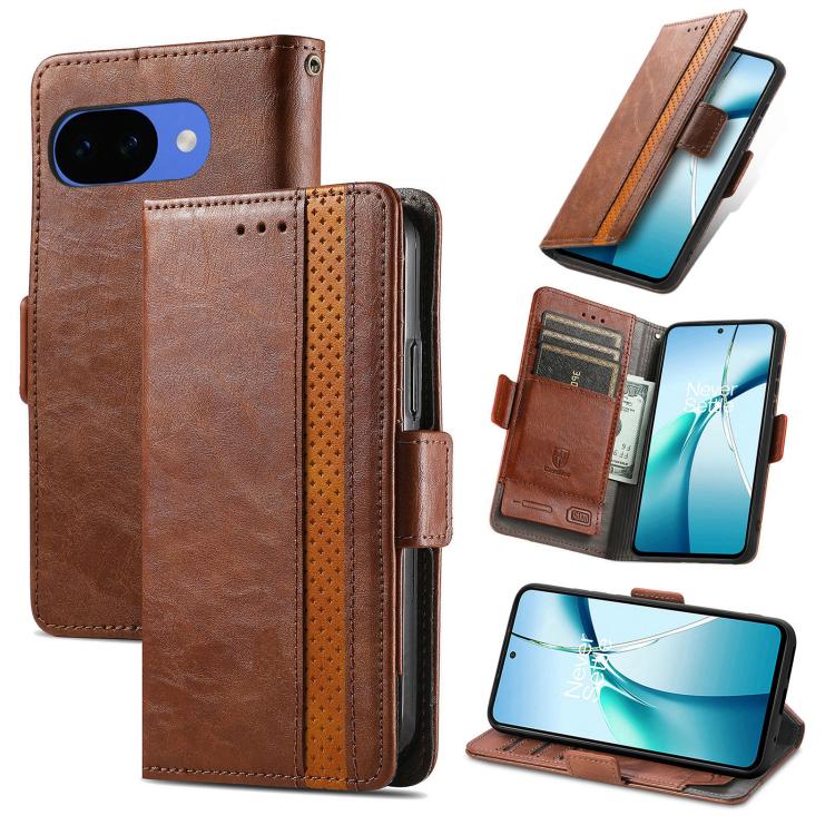 CaseNeo Splicing Dual Magnetic Buckle Leather Phone Case, For Google Pixel 11 Pro XL, For Google Pixel 11 / 11 Pro, For Google Pixel 10a, For Google Pixel 8a, For Google Pixel 7 Pro, For Google Pixel 9a, For Google Pixel 7, For Google Pixel 6a         ...