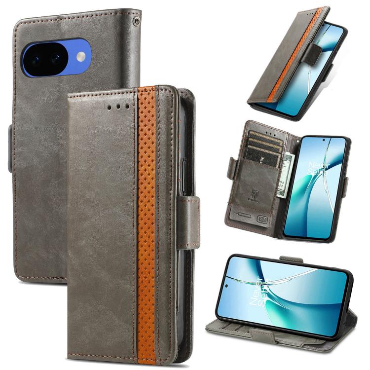 CaseNeo Splicing Dual Magnetic Buckle Leather Phone Case, For Google Pixel 11 Pro XL, For Google Pixel 11 / 11 Pro, For Google Pixel 10a, For Google Pixel 8a, For Google Pixel 7 Pro, For Google Pixel 9a, For Google Pixel 7, For Google Pixel 6a         ...