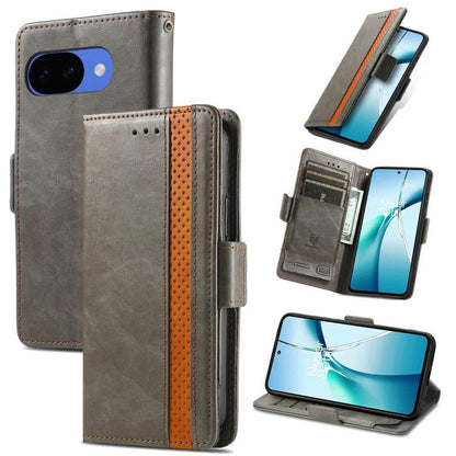 CaseNeo Splicing Dual Magnetic Buckle Leather Phone Case, For Google Pixel 11 Pro XL, For Google Pixel 11 / 11 Pro, For Google Pixel 10a, For Google Pixel 8a, For Google Pixel 7 Pro, For Google Pixel 9a, For Google Pixel 7, For Google Pixel 6a         ...