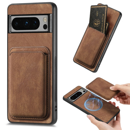 Retro Leather Card Bag Magnetic Phone Case, For Google Pixel 11 Pro XL, For Google Pixel 11, For Google Pixel 11 Pro, For Google Pixel 10 Pro XL, For Google Pixel 9A, For Google Pixel 9 Pro XL, For Google Pixel 8 Pro, For Google Pixel 8                ...