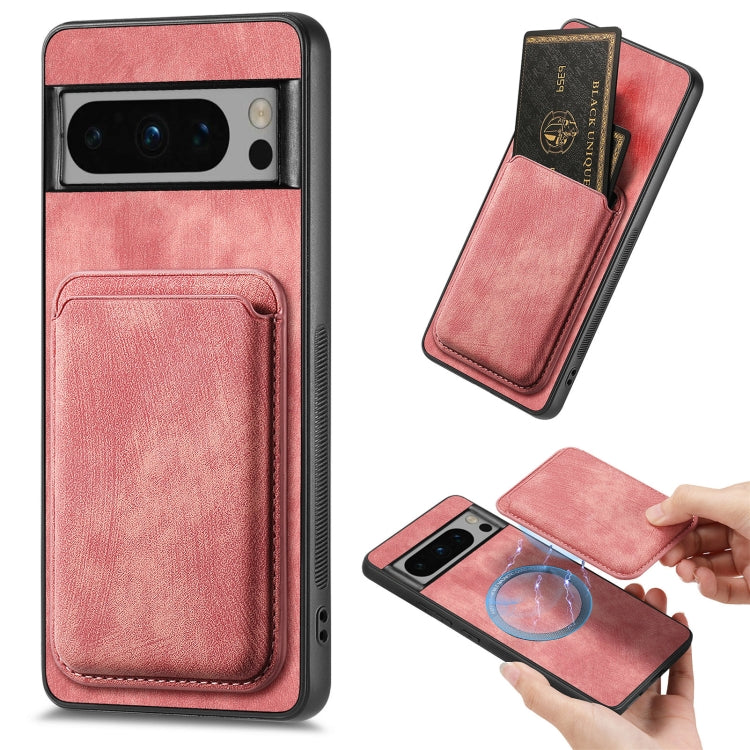 Retro Leather Card Bag Magnetic Phone Case, For Google Pixel 11 Pro XL, For Google Pixel 11, For Google Pixel 11 Pro, For Google Pixel 10 Pro XL, For Google Pixel 9A, For Google Pixel 9 Pro XL, For Google Pixel 8 Pro, For Google Pixel 8                ...