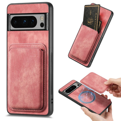 Retro Leather Card Bag Magnetic Phone Case, For Google Pixel 11 Pro XL, For Google Pixel 11, For Google Pixel 11 Pro, For Google Pixel 10 Pro XL, For Google Pixel 9A, For Google Pixel 9 Pro XL, For Google Pixel 8 Pro, For Google Pixel 8                ...