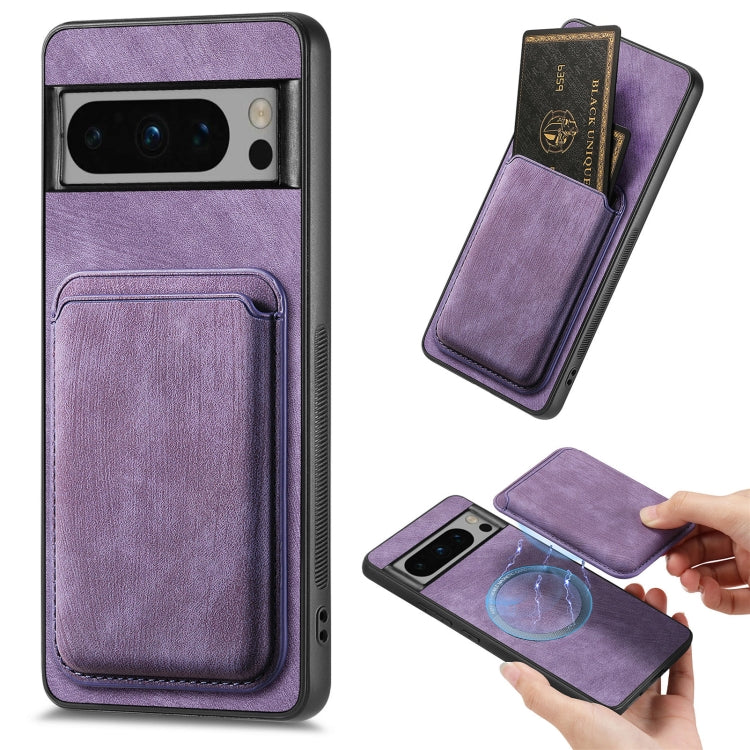 Retro Leather Card Bag Magnetic Phone Case, For Google Pixel 11 Pro XL, For Google Pixel 11, For Google Pixel 11 Pro, For Google Pixel 10 Pro XL, For Google Pixel 9A, For Google Pixel 9 Pro XL, For Google Pixel 8 Pro, For Google Pixel 8                ...