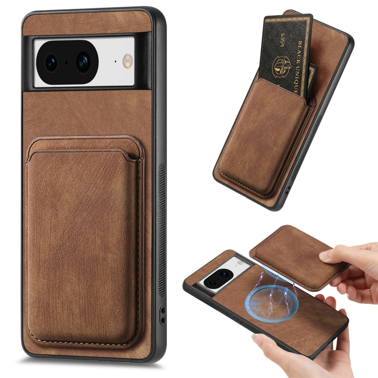 Retro Leather Card Bag Magnetic Phone Case, For Google Pixel 11 Pro XL, For Google Pixel 11, For Google Pixel 11 Pro, For Google Pixel 10 Pro XL, For Google Pixel 9A, For Google Pixel 9 Pro XL, For Google Pixel 8 Pro, For Google Pixel 8                ...