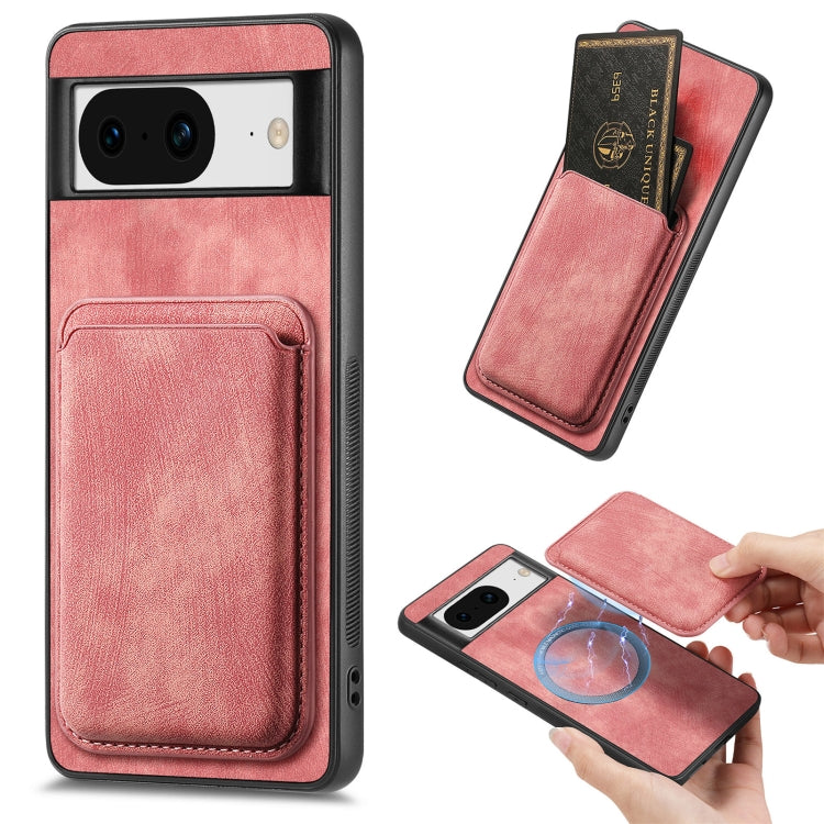 Retro Leather Card Bag Magnetic Phone Case, For Google Pixel 11 Pro XL, For Google Pixel 11, For Google Pixel 11 Pro, For Google Pixel 10 Pro XL, For Google Pixel 9A, For Google Pixel 9 Pro XL, For Google Pixel 8 Pro, For Google Pixel 8                ...